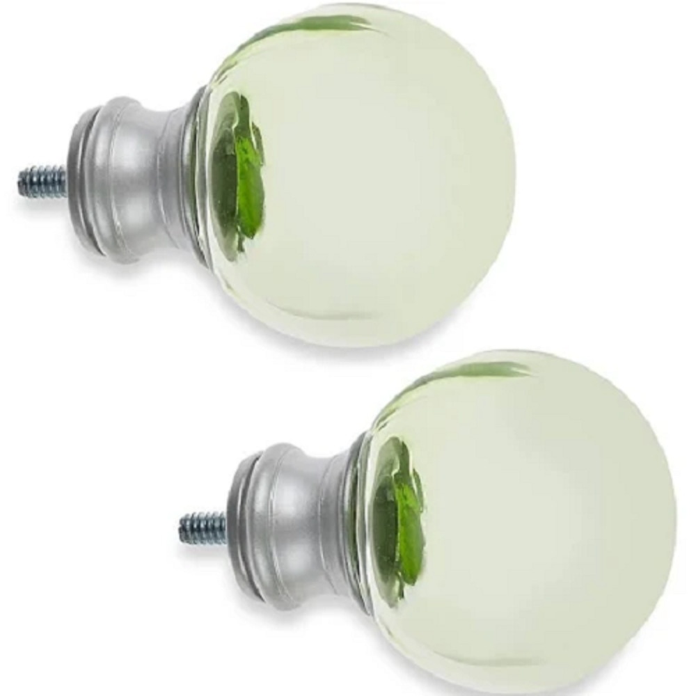 Cambria My Room Finial ~ Green Glass Ball Set of 2